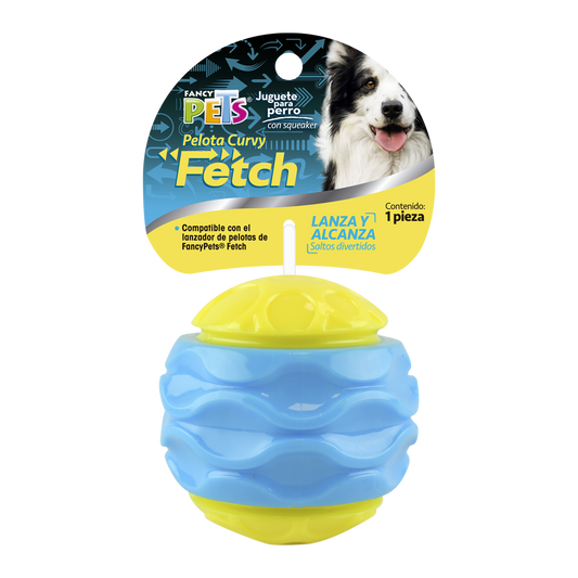 Pelota curvy con sonido fetch