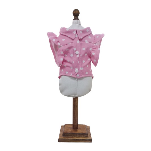 Blusa de puntos rosa