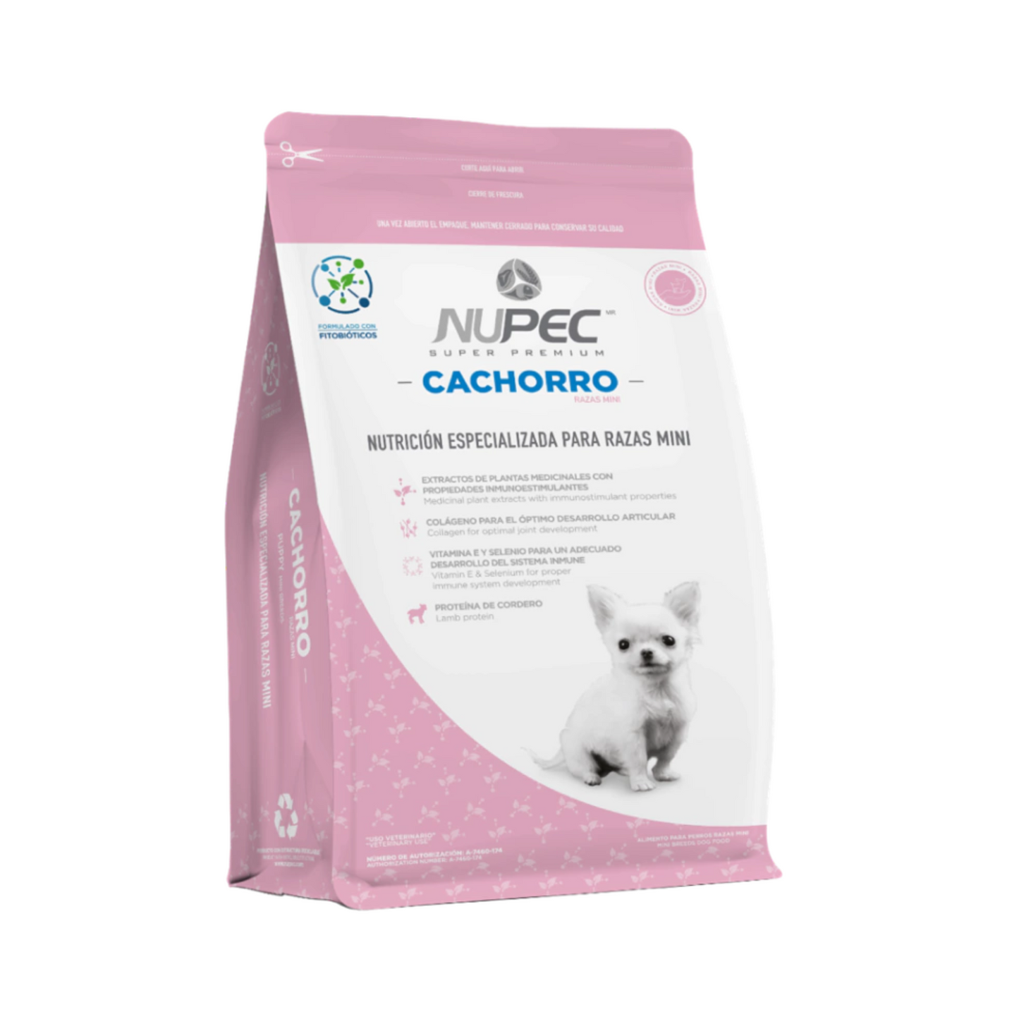 Nupec alimento para perro cachorro de raza mini