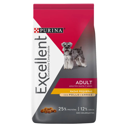 Purina Excellent Adulto Pollo y Arroz Razas Minis y Pequeñas