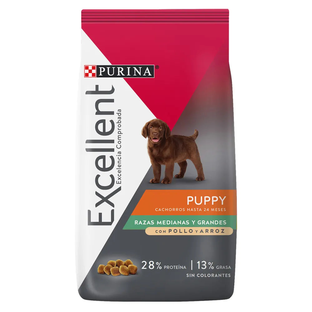 Purina Excellent Cachorro Pollo y Arroz Razas Medianas y Grandes