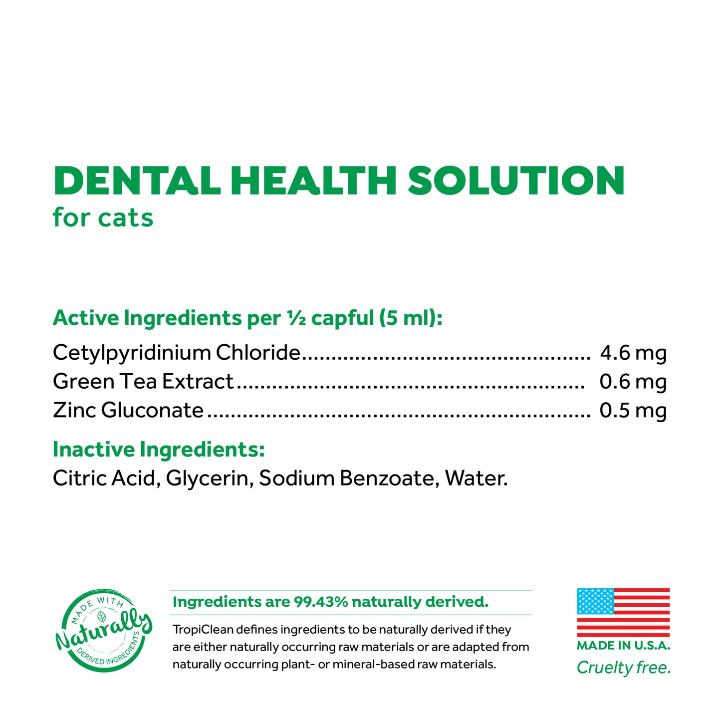 Solución dental aliento fresco para gatos