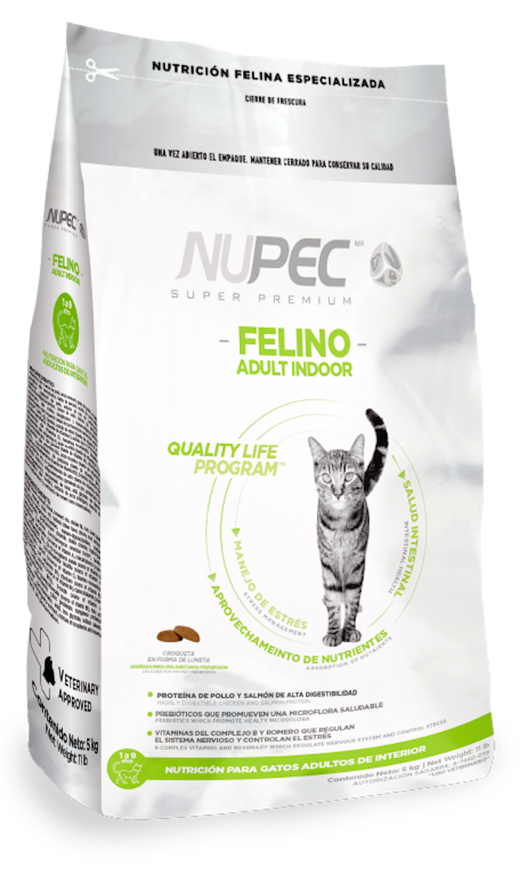 Nupec alimento para gatos adultos de interior