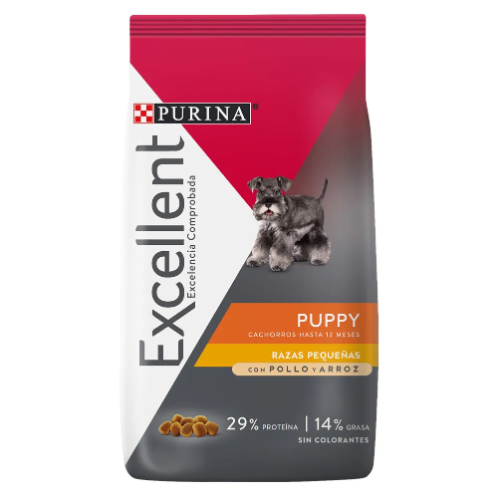 Purina Excellent Cachorro Pollo y Arroz Razas Pequeñas