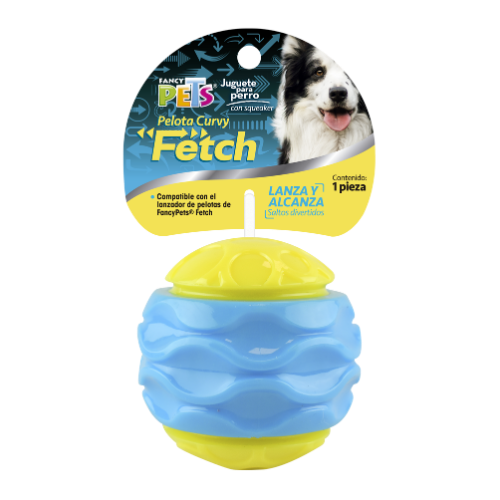 Pelota curvy con sonido fetch