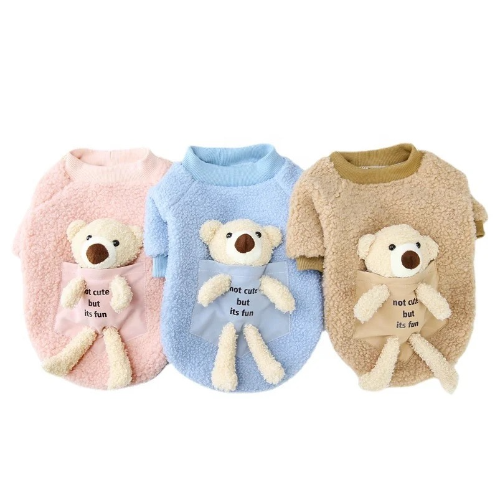 Sudadera con oso de peluche