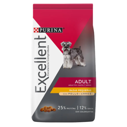 Purina Excellent Adulto Pollo y Arroz Razas Minis y Pequeñas